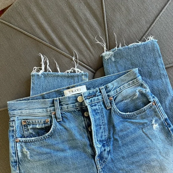 TRAVE Denim Straight Leg Jeans - Picture 3 of 7